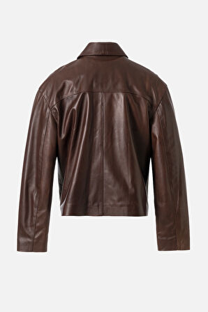 DERİCLUB Kelvin Erkek Gerçek Deri Ceket FINDIK