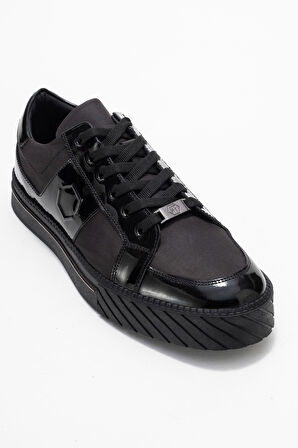 MARCOMEN Erkek Düz Taban Bağcıklı Casual Ayakkabı Gerçek Deri MC 22465 SİYAH