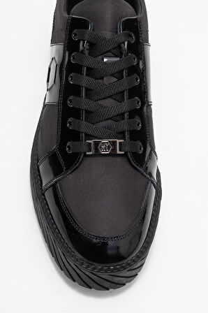 MARCOMEN Erkek Düz Taban Bağcıklı Casual Ayakkabı Gerçek Deri MC 22465 SİYAH