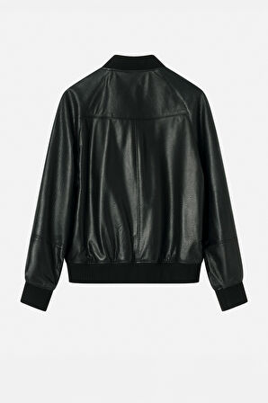 DERİCLUB Antony Erkek Ribanalı Deri Mont SİYAH