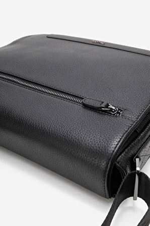 GD 4253  Hakiki Deri Evrak Çantası SİYAH