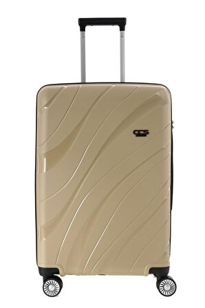 ÇÇS 5223 Polipropilen Büyük Boy Seyahat Valizi VİZON