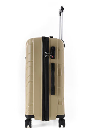 ÇÇS 5223 Polipropilen Büyük Boy Seyahat Valizi VİZON