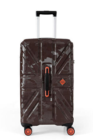 ÇÇS 5243 TROLLEY Büyük Boy Valiz KAHVERENGİ