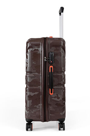 ÇÇS 5243 TROLLEY Büyük Boy Valiz KAHVERENGİ
