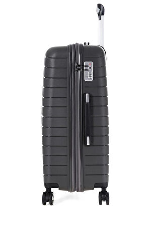 ÇÇS 5242 Polipropilen Körüklü Büyük Boy Valiz ANTRASİT