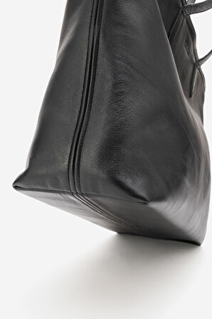 DERİCLUB Majoste Kadın Omuz Çantası SİYAH