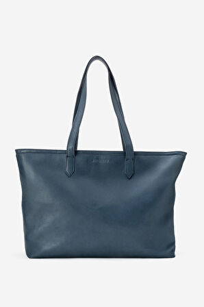 DERİCLUB Majoste Kadın Omuz Çantası MAVİ