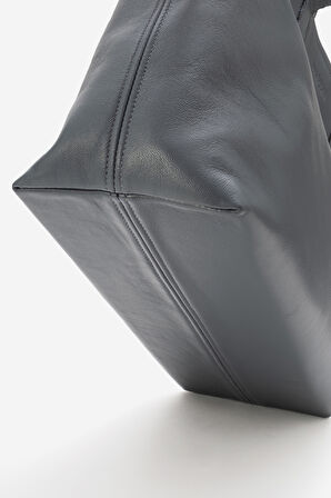 DERİCLUB Majoste Kadın Omuz Çantası GRİ