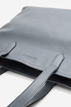 DERİCLUB Majoste Kadın Omuz Çantası GRİ