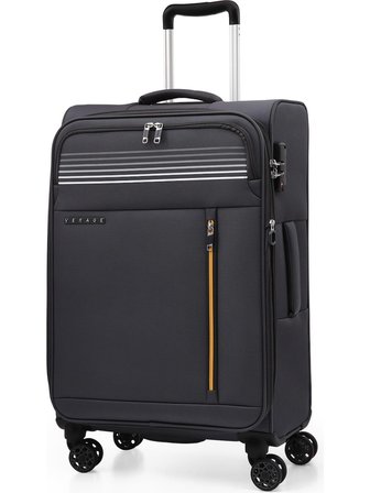 ÇAVUŞOĞLU GM22020W Kumaş Büyük Boy Valiz GRİ 