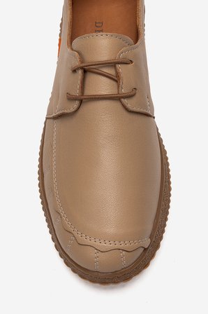 Kadın Comfort Günlük Loafer Ayakkabı Gerçek Deri PN 2084 NUDE