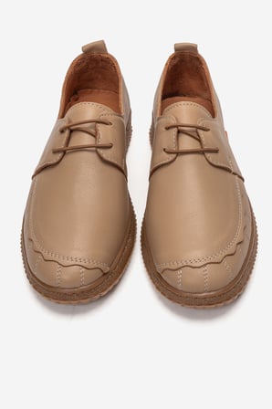 Kadın Comfort Günlük Loafer Ayakkabı Gerçek Deri PN 2084 NUDE