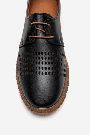 Kadın Comfort Günlük Loafer Ayakkabı Gerçek Deri PN 2087 SİYAH