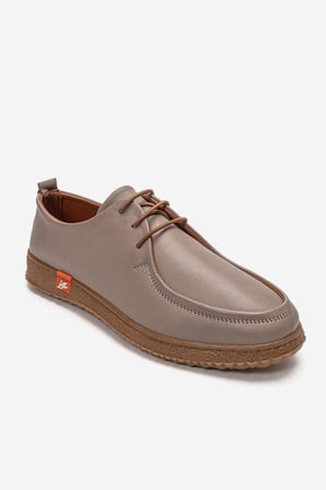 Kadın Comfort Günlük Loafer Ayakkabı Gerçek Deri PN 2005 VİZON
