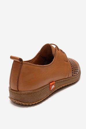 Kadın Comfort Günlük Loafer Ayakkabı Gerçek Deri PN 2087 TABA