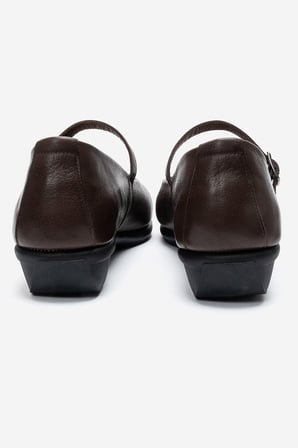 Kadın Comfort Babet Ayakkabı Gerçek Deri MTD 24377 KAHVERENGİ