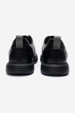 Erkek Kalın Taban Comfort Casual Ayakkabı Gerçek Deri CR 2896 SİYAH 