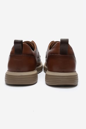 Erkek Kalın Taban Comfort Casual Ayakkabı Gerçek Deri CR 2896 TABA 