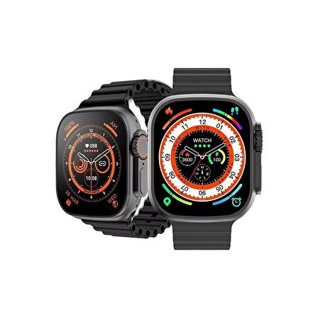 OzmikUltra Watch8  Akıllı Saat Android Ios 1.99 Inç 45mm Yedek Kordon Hediyeli