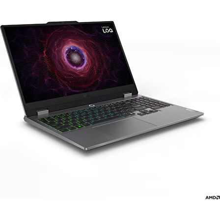 Lenovo Loq 15ARP9 Amd Ryzen 5 7235HS Ddr5 16GB 512GB SSD RTX3050-6GB 300NITS 15.6" 144Hz Fhd Freedos Taşınabilir Bilgisayar 83JC000PTRF01 + Zetta Çanta