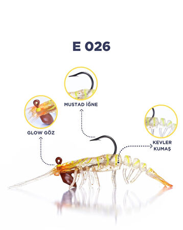 CARETTA SAKURA SHRIMP 6,5G 76Mm E 026