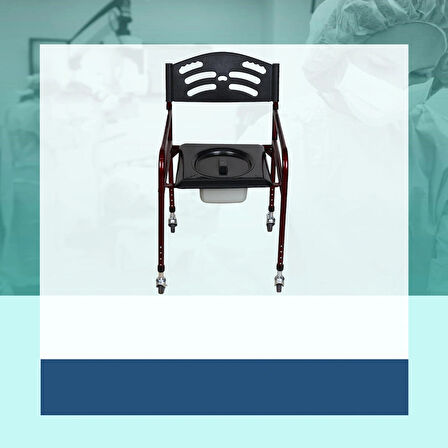 RKL3210 KATLANIR KLOZETLİ SANDALYE TEKERLEKLİ SATANDART KAPAKLI