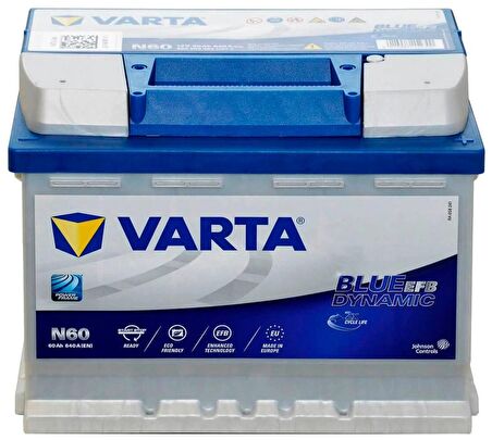 Varta Blue Dynamic N60 Start-Stop EFB 12 V 60 Ah 640CCA Akü