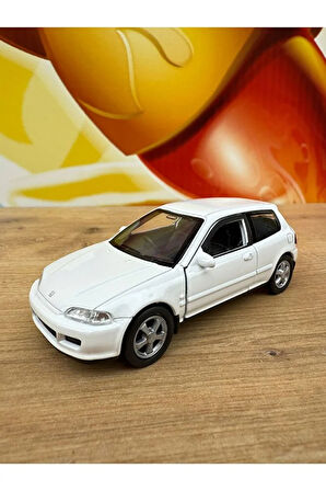 Honda Civic Eg6 1/36 Ölçek Diecast Metal Model Araba Oyunca Araba Honda Cıvıc Model Diecast Araba