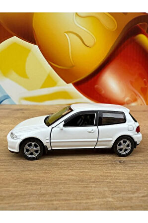 Honda Civic Eg6 1/36 Ölçek Diecast Metal Model Araba Oyunca Araba Honda Cıvıc Model Diecast Araba