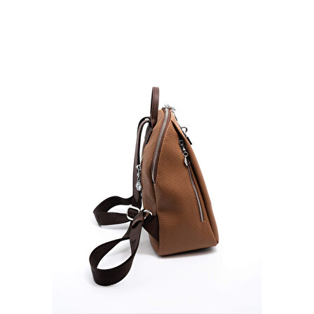 Silver Polo  Kadın  1123-45979 SILVER POLO SIRT ÇANTASI M86 KARAMEL-MAT KAHVE