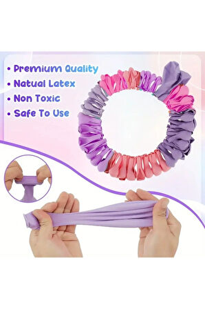 MAKARON RENK KELEBEK FOLYO BALONLU BALON ZİNCİR SET