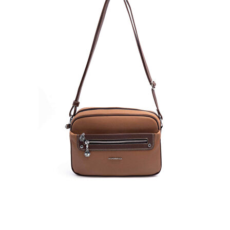 Silver Polo  Kadın Çapraz Çanta 753-45986 SILVER POLO ÇAPRAZ BAYAN ÇANTASI M86 KARAMEL-MAT KAHVE