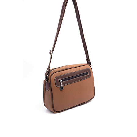 Silver Polo  Kadın Çapraz Çanta 753-45986 SILVER POLO ÇAPRAZ BAYAN ÇANTASI M86 KARAMEL-MAT KAHVE