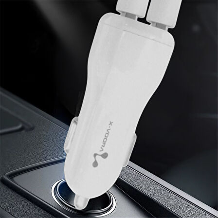 Araba araç telefon 2 Girişli Hızlı şarj aleti şarj soketi girişli micro Kablolu 2 Girişli Araç Soket