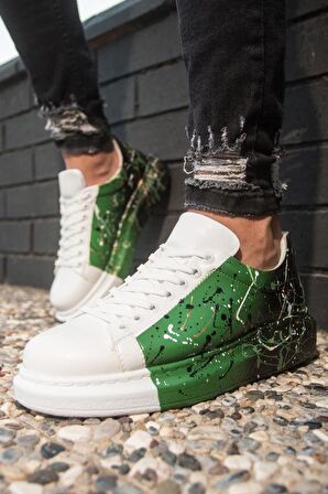 Chekich CH254 BT Erkek Ayakkabı 437 BEYAZ / YEŞİL / SİYAH