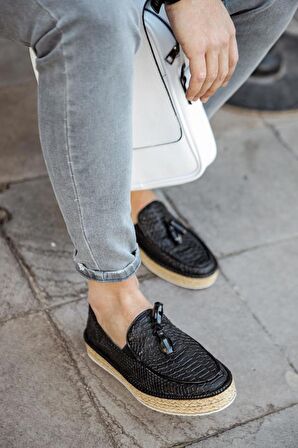 Chekich CH119 Croco BT Erkek Ayakkabı SIYAH