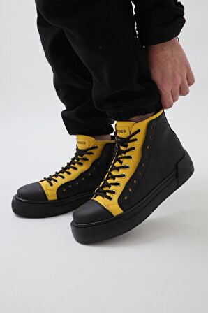 Chekich CH167 ST Erkek Bot SİYAH - SARI