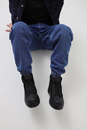 Chekich CH167 ST Erkek Bot SIYAH/SIYAH