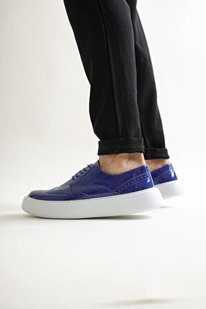 Chekich CH149 BT Rugan Erkek Ayakkabı LACIVERT