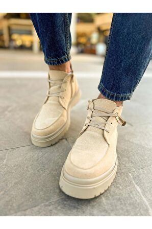 Chekich CH213 Süet Kum Erkek Bot KUM