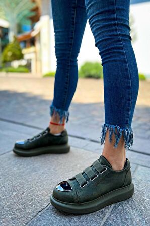 CH251 CRT Mirror Kadın Ayakkabı HAKI