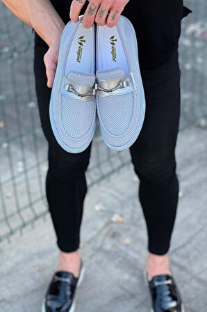 Wagoon WG060 Gri Triko Babet Erkek Casual Ayakkabı