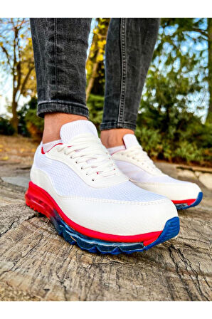 CH181 RRT İpekyol  Erkek Ayakkabı BEYAZ / KIRMIZI