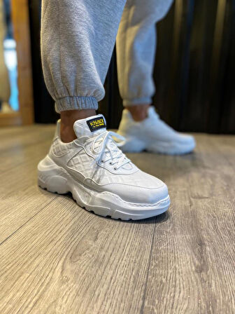  Yüksek Taban Günlük Ayakkabı N75 Kapitone Beyaz