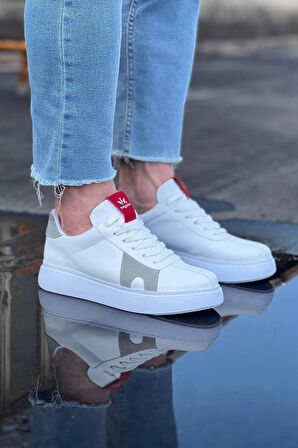  WG040 Beyaz Gri Erkek Casual Ayakkabı