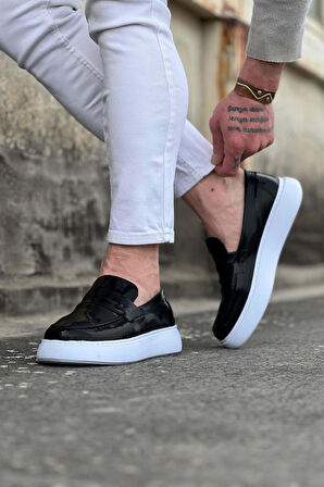  WG161 Siyah Rugan Erkek Casual Ayakkabı