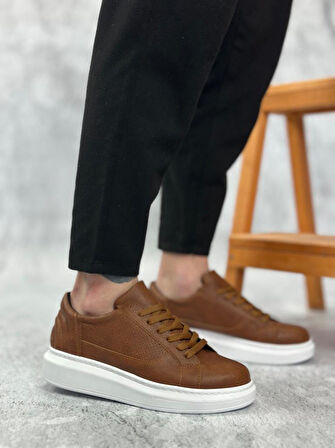 BA0423  Kalın Tırtık Yüksek Taban Taba Bağcıklı Spor Erkek Ayakkabı