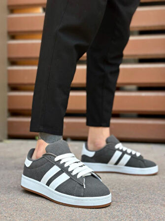 BA0235 BOA İki Çizgili Füme Erkek Günlük Ayakkabı