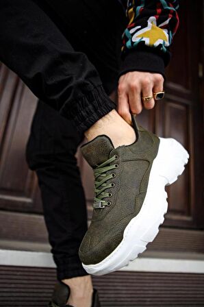 Knack Yüksek Taban Günlük Ayakkabı N75 Haki